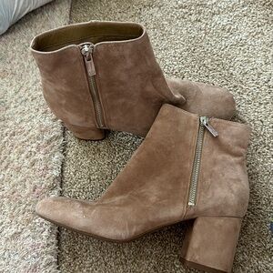 Tan booties